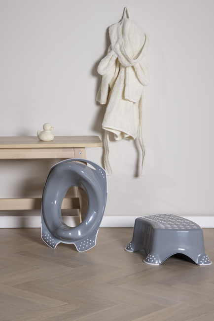 Beemoo CARE Anti-Slip Toiletsæde & Skammel, Grå