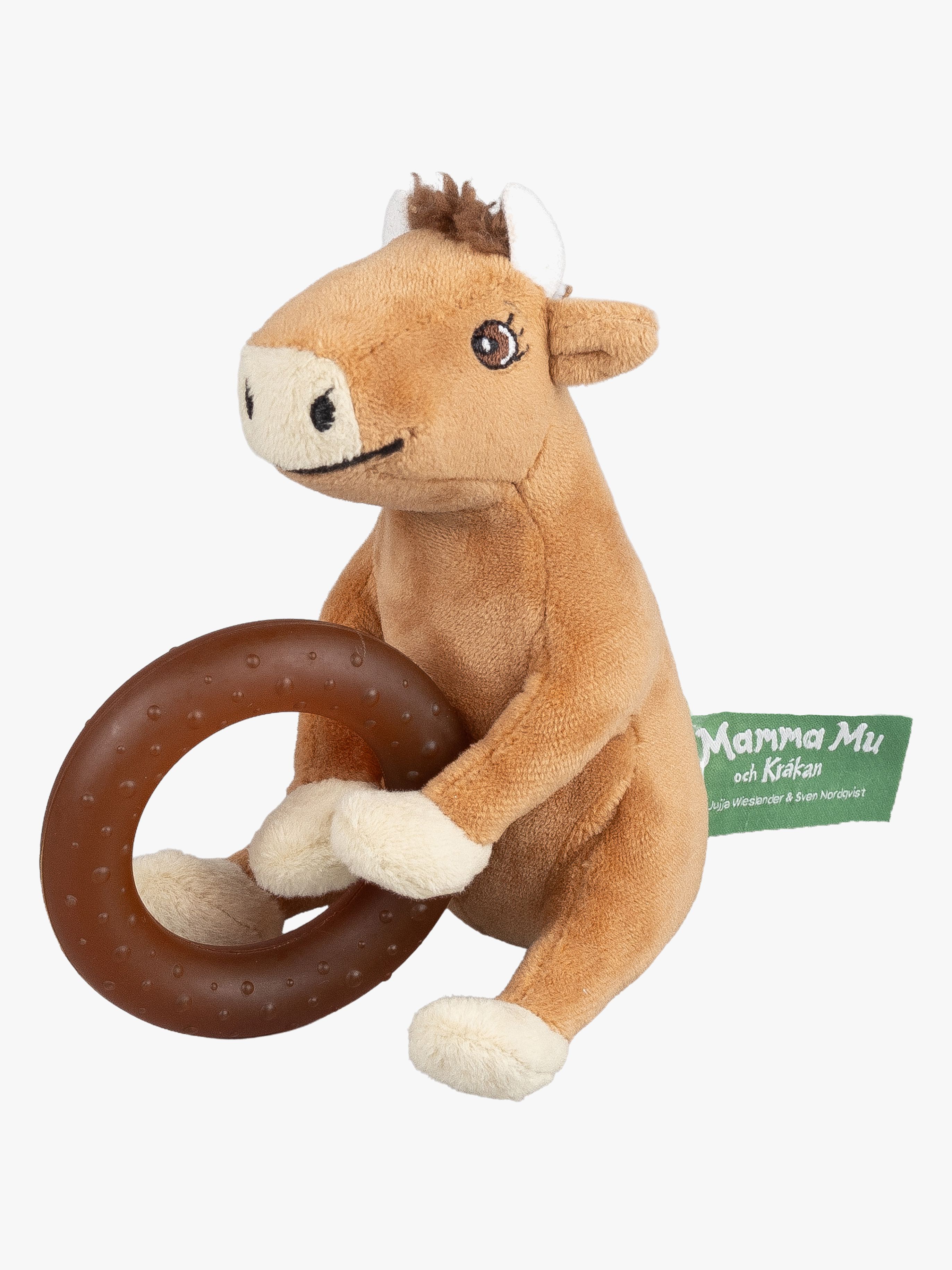 Mor Muh og Krage Bidelegetøj med Naturgummiring