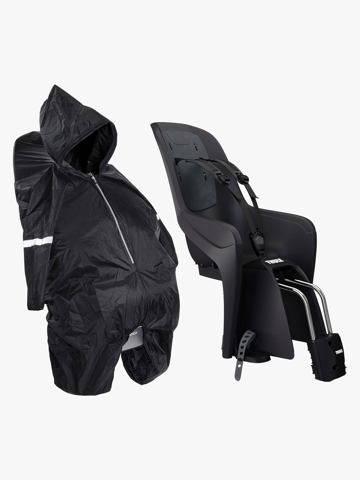 Thule Ride Along Lite 2 Frame Mount Cykelstol inkl. Regnslag, Dark Gray