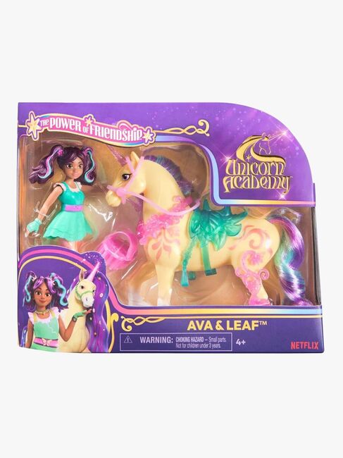 Unicorn Academy Dukke & Enhjørning V2 Ava & Leaf