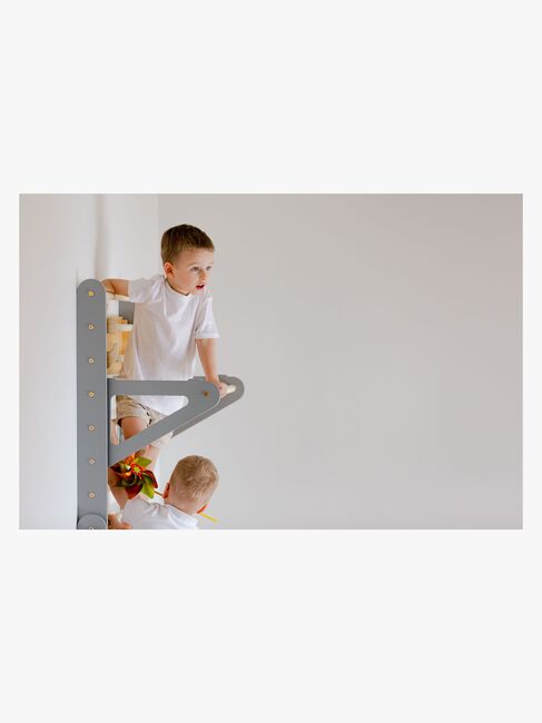 Duck Woodworks Klatretrekant Væg, Grå