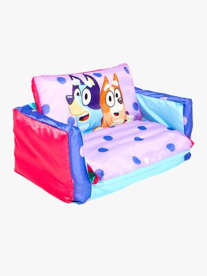 Bluey 2-i-1 Oppustelig Flip Out Sofa, Lyserød/blå