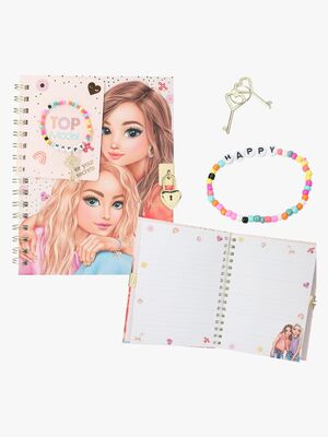 TOPModel Dagbog med Hjertelås & Armbånd