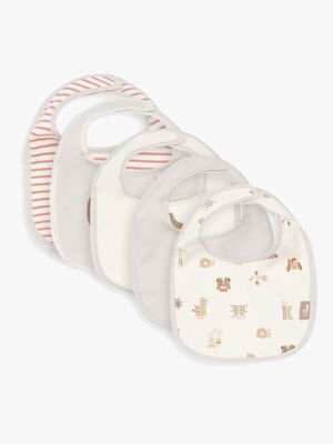 Jollein Bandana Savlemæk Vandtæt 5-pak, Animal Friends