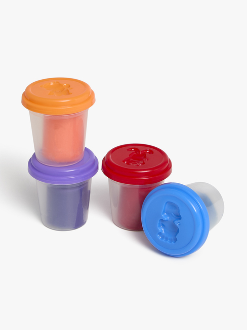 Fippla Modellervoks med Værktøjskasse 4 Farver