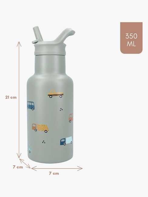 Kidzroom Stainless Steel Drikkedunk 350 ml Sweet Cuddles, Grøn