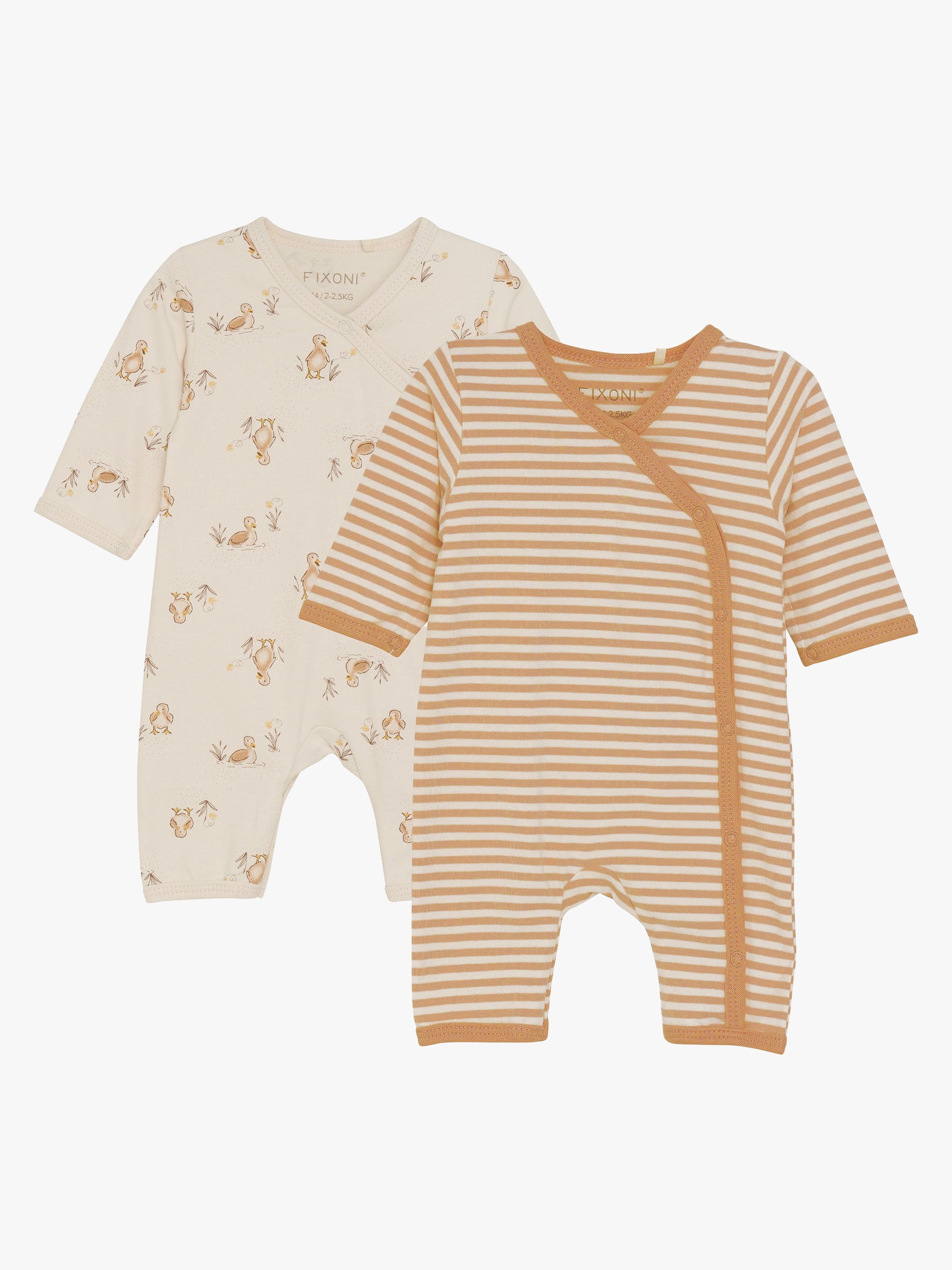 Fixoni Præmatur Pyjamasser 2-pak Str. 38, Brun
