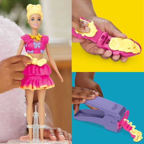 Play-Doh Barbie Modellervoks med Dukke Flæser & Sløjfer