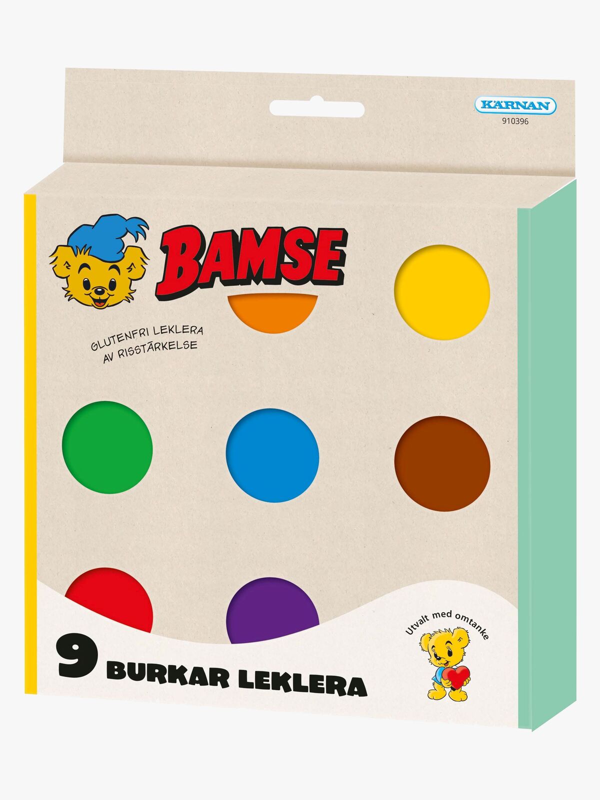 Egmont Kärnan Bamse Glutenfri Modellervoks 9-pak