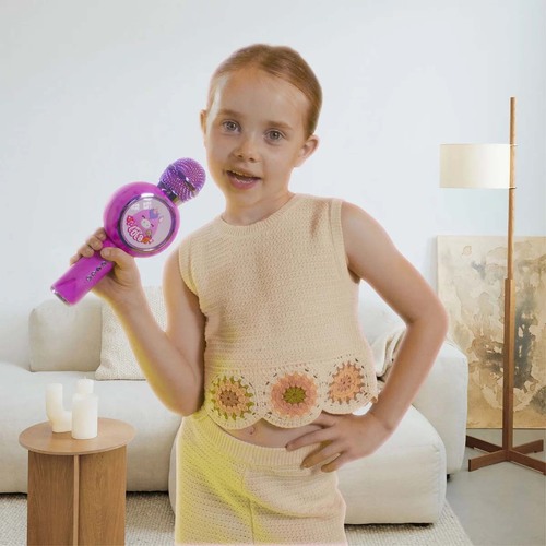 Squishmallows Karaoke-mikrofon Popsing Lola LED