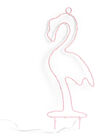 POPP Lampe Flamingo, Lyserød