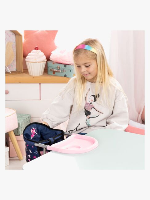 Bayer Design Babystol til Bord med Bakke, Blå/Pink