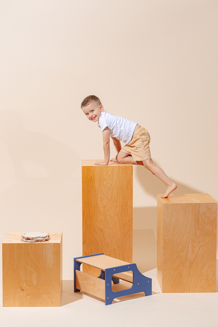 Duck Woodworks Skammel, Blå