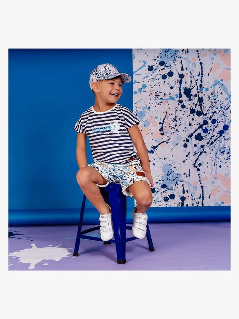 Emil fra Lønneberg Hujedamej T-shirt, Blue/White