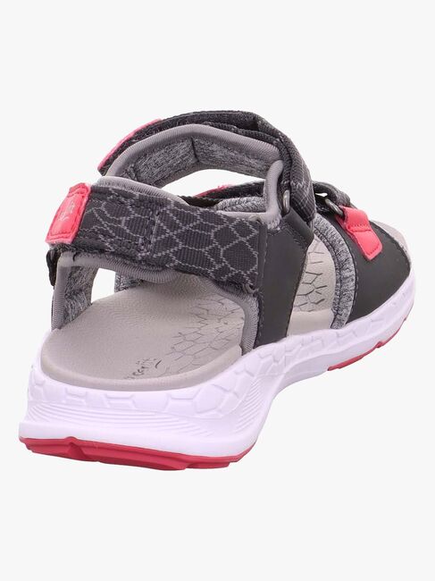 Superfit Criss Cross Sandaler, Grey/Pink