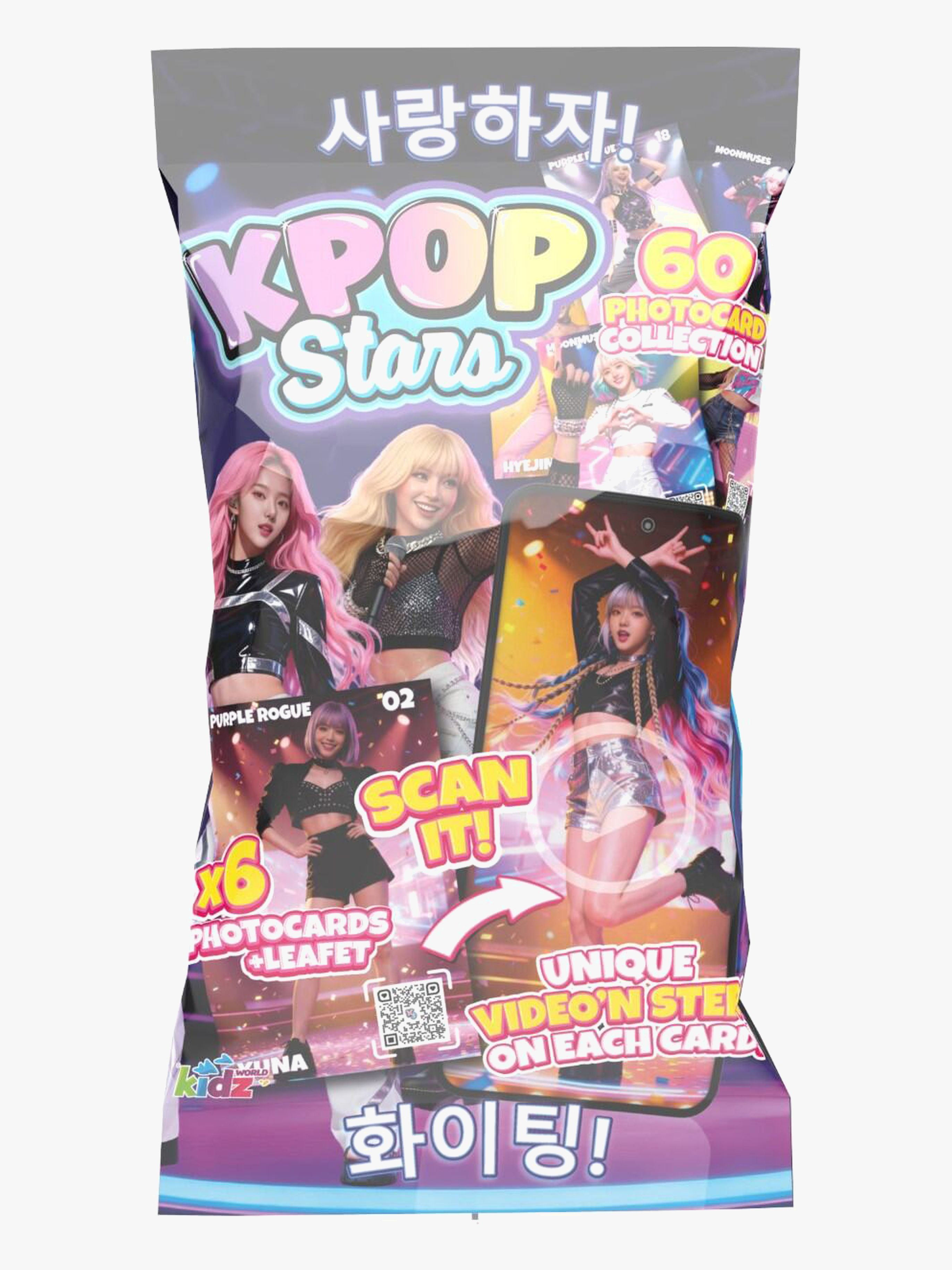 K-POP STARS Samlekort 6-pak Blandet Udvalg