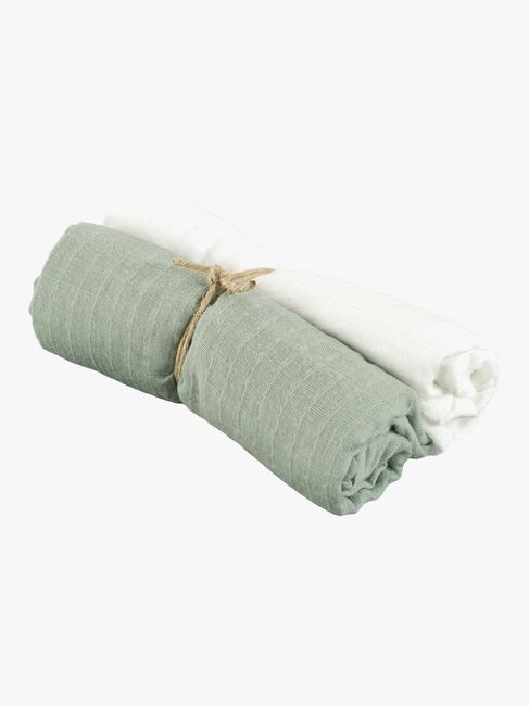 Borganäs Stofble 70x70 2-pak, Grøn