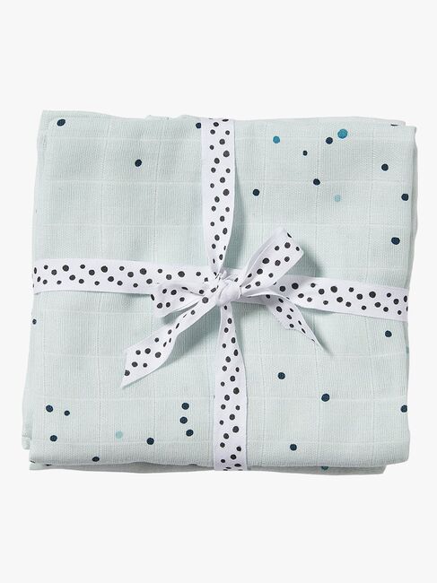 Done By Deer Stofble Dreamy Dots 120x120 2-pak, Blue