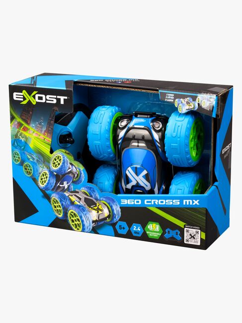 Silverlit Exost Fjernstyret Bil 360 Cross MX, Blå