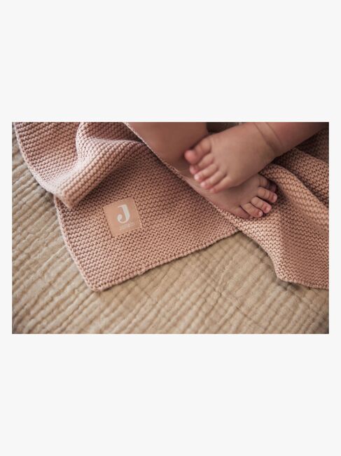 Jollein Tæppe Basic Knit, Wild Rose