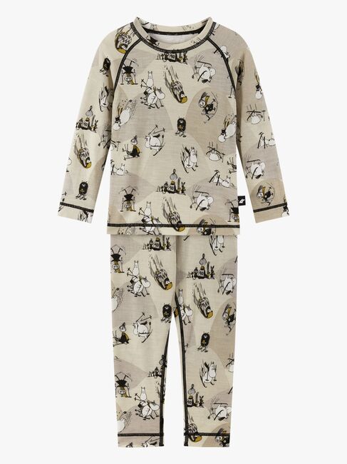 Reima Mumitroldene Trivsam Skiundertøj Uldmix, Sandy Beige