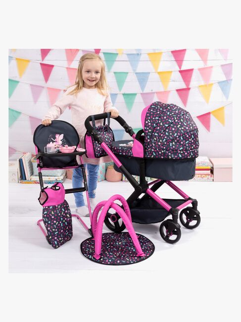 Bayer Design Combi Dukkevogn Xeo Delux Sæt, Dark Blue