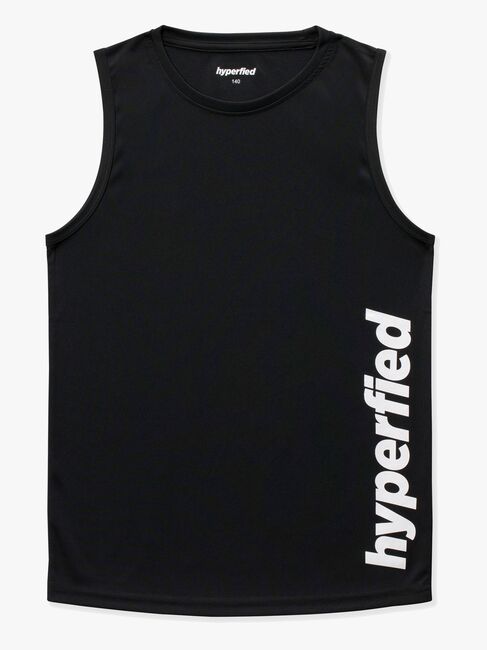 Hyperfied Bounce Tank Top 3-pak, Black/Grey Melange/White
