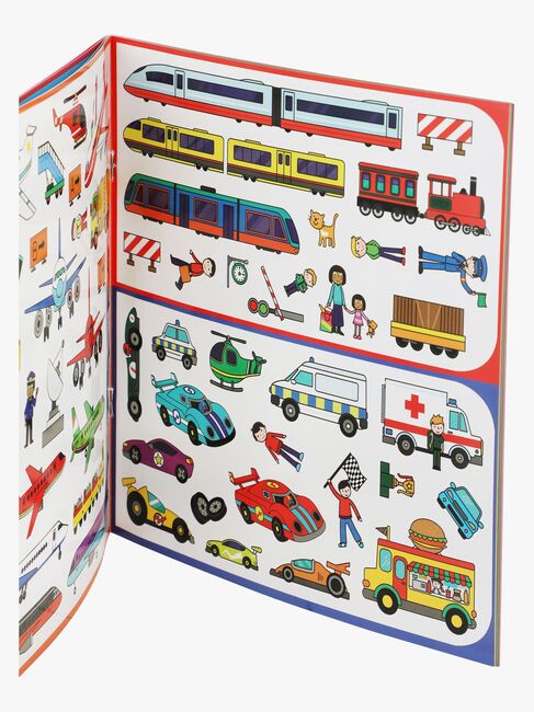 Galt Klistermærkebog Genanvendelig Transportmiddel