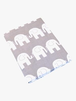 Kaxholmen Sengesæt Tremmeseng Elefant 65x80, Grå