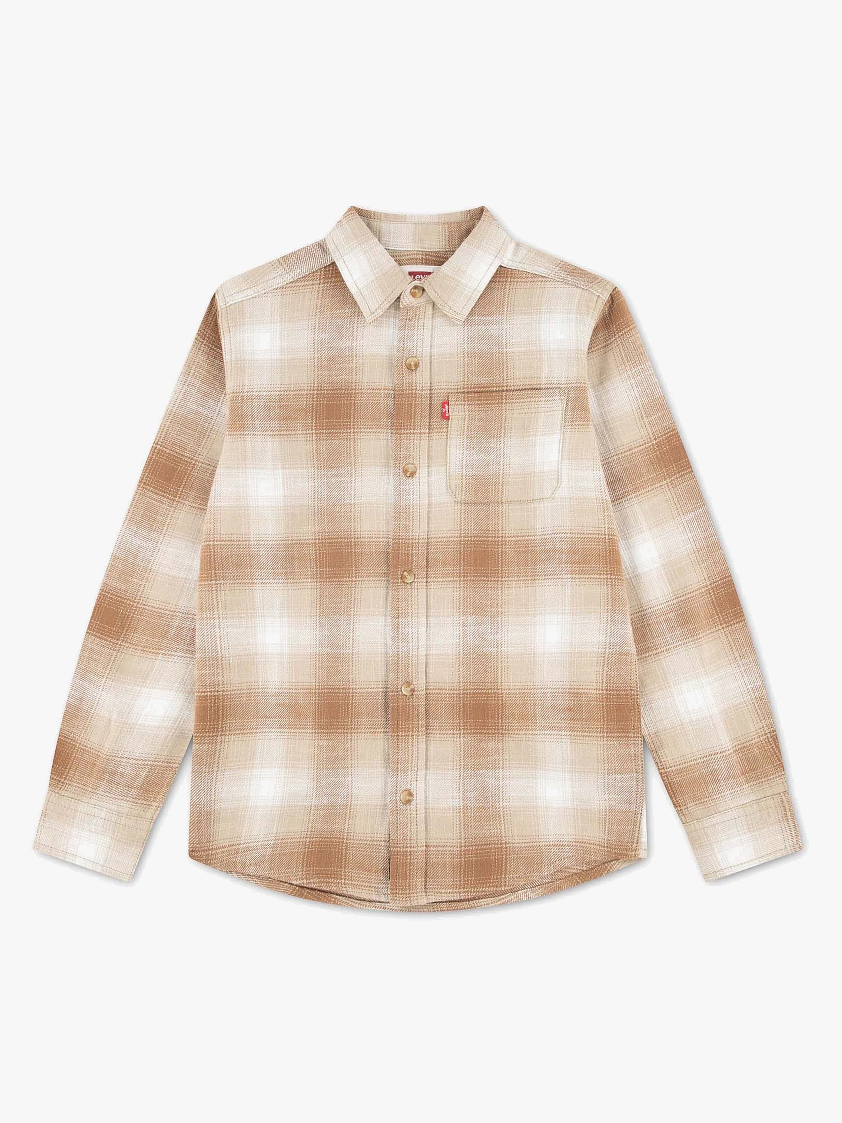 Levi's LVB Shadow Plaid Flanelskjorte, Foxtrot, 116