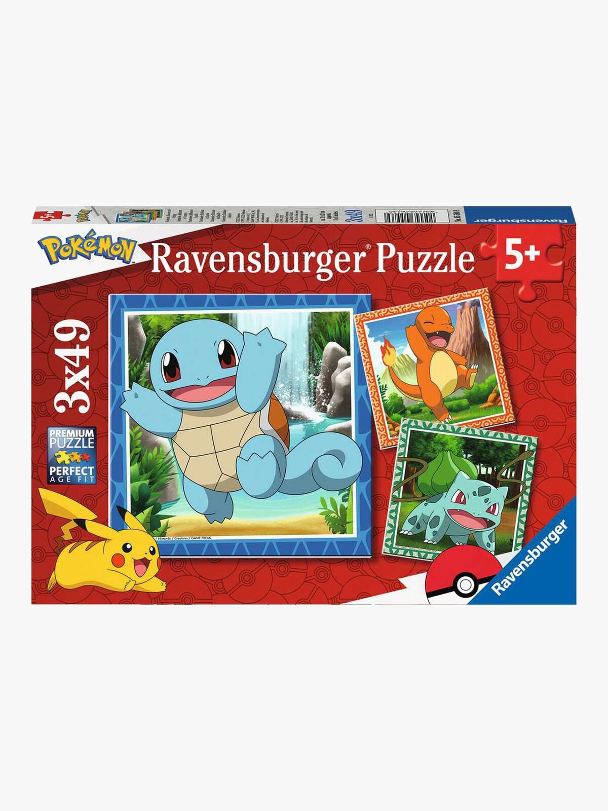 Ravensburger Puslespil Pokémon 3x49 Brikker