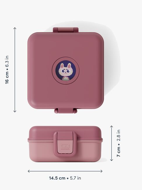 Monbento Snacky Bento Madkasse, Pink Blush