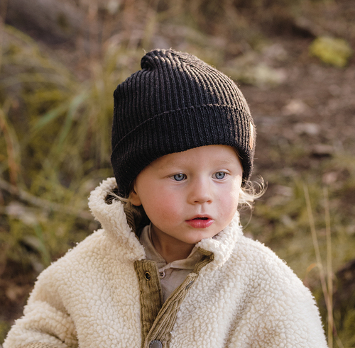OICAN Wear  Strikket Hue med Hovedbeskyttelse Merinomix, Black