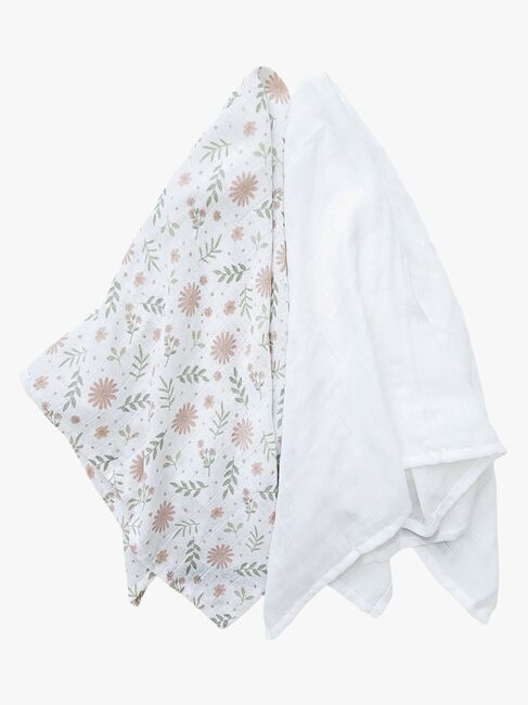 Summerville Organic Musselin Tæppe 2-pak, Blossom