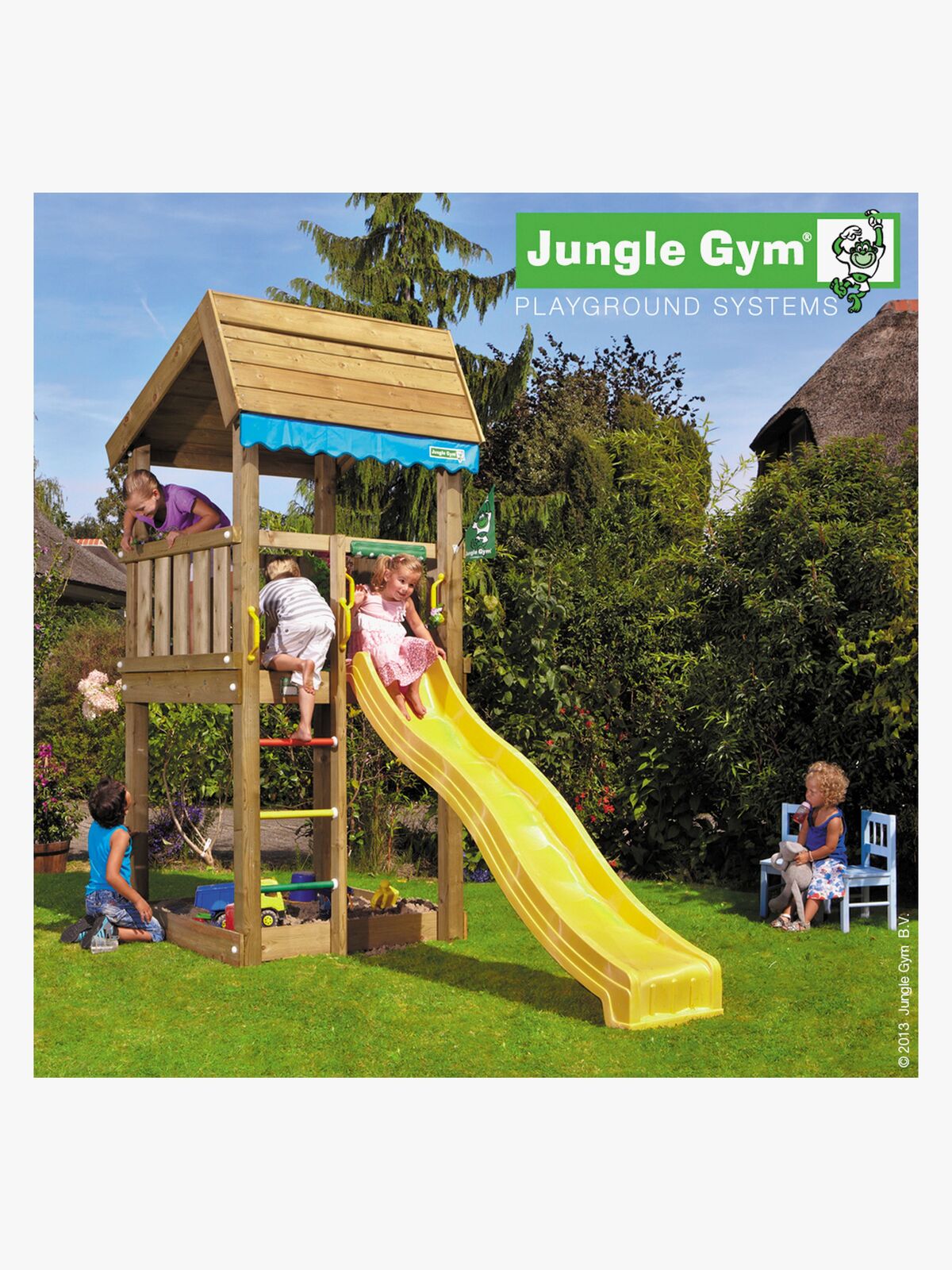 Jungle Gym Legestativ Home Inkl. Rutsjebane
