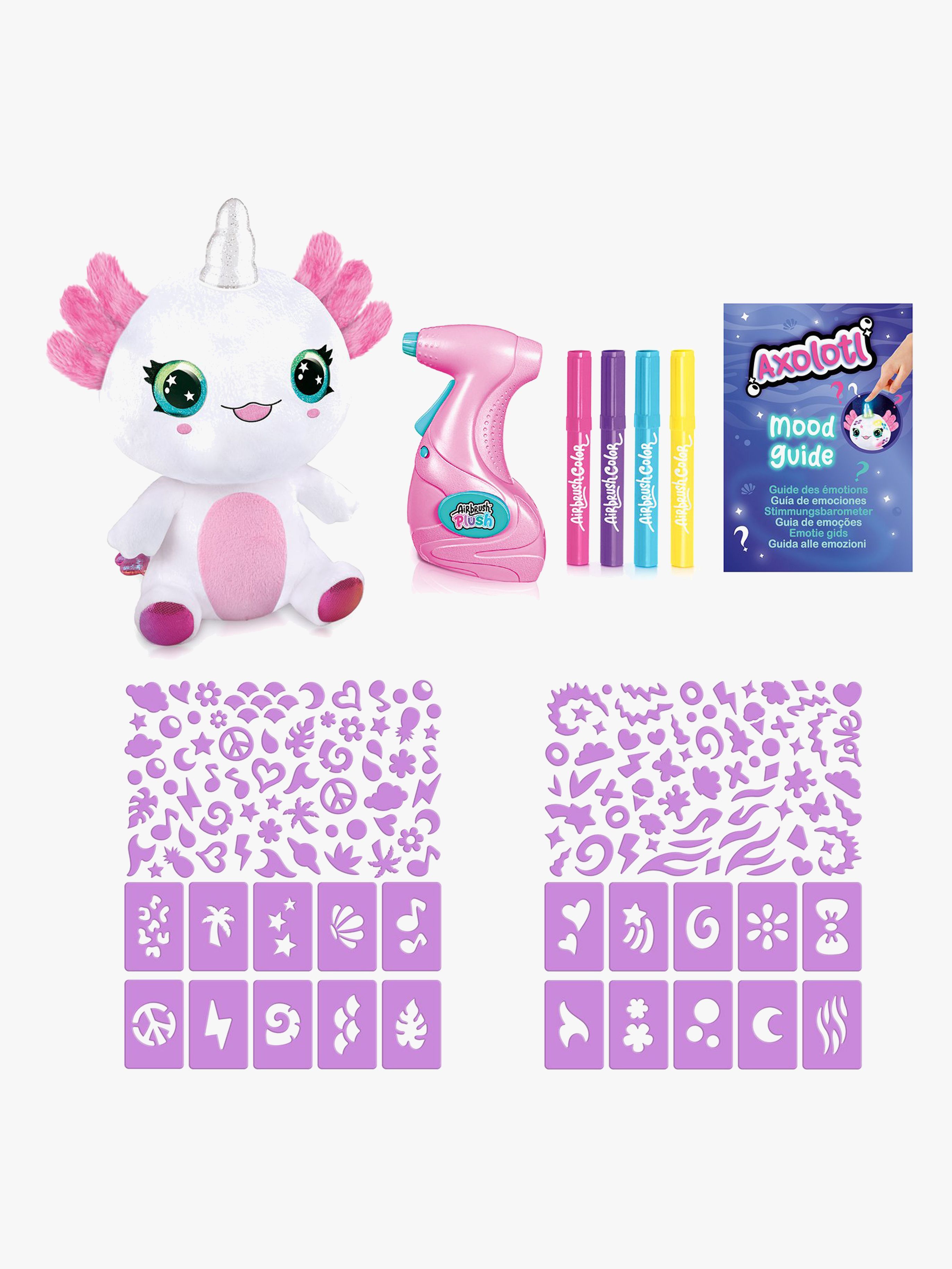 Canal Toys Airbrush Plush Bamse Axolotl