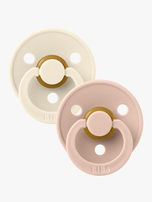 BIBS Sut Colour 2-pak Latex Str. 2, Ivory/Blush