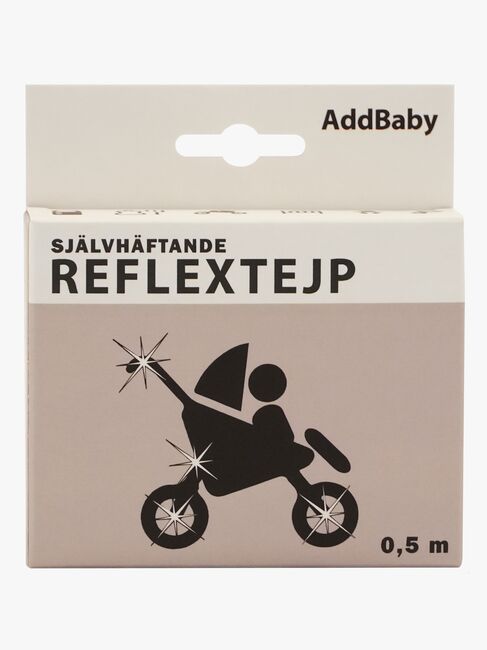 AddBaby Reflekstape 0.5 m, Sølvfarvet