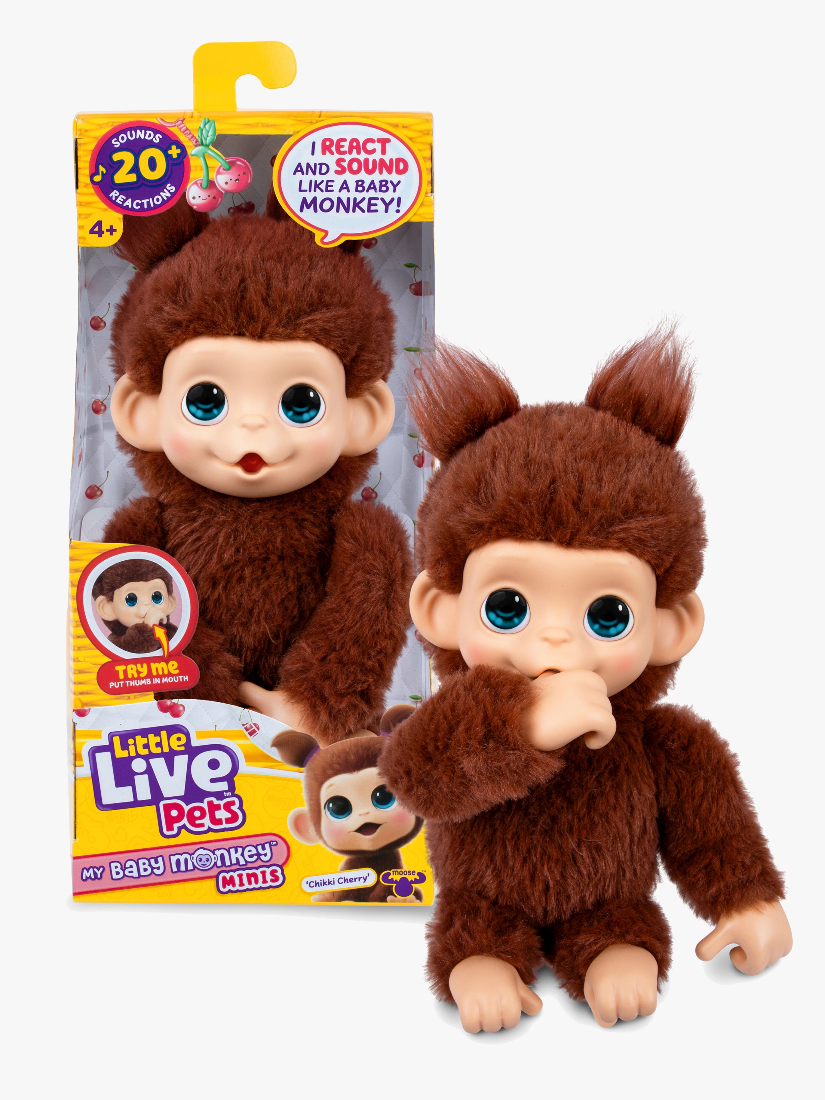 Little Live Pets Interaktiv Bamse Mini Monkey Cherri