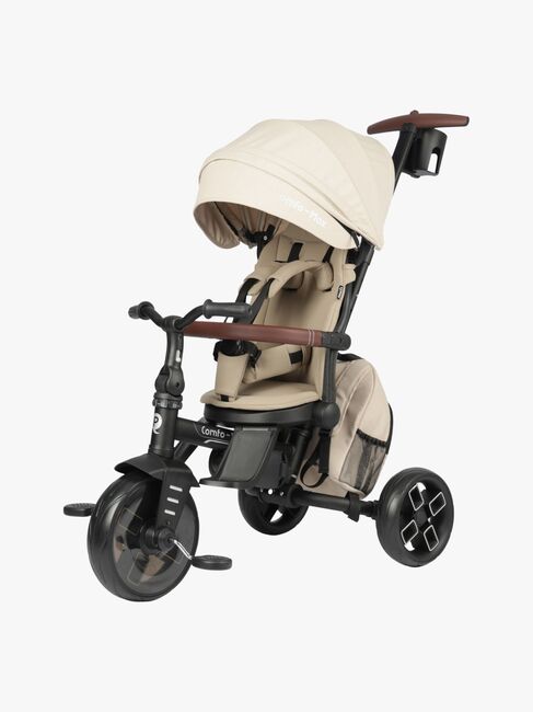 QPlay Comfo Max Sammenklappelig Trehjulet Cykel, Beige