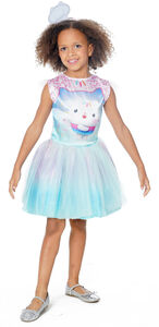 Gabby's Dollhouse Deluxe Cakey Cat Kostume med Hårbånd
