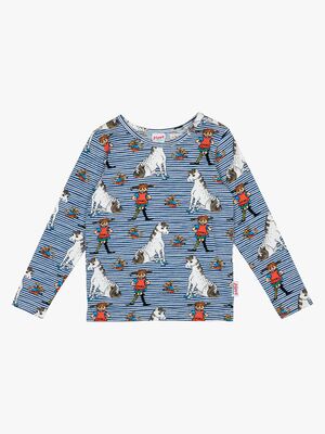 Pippi Langstrømpe  Langærmet Trøje, Blue