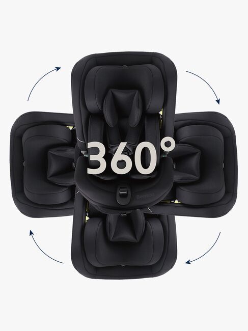 Beemoo Rotate i-Size Autostol, Black Mesh