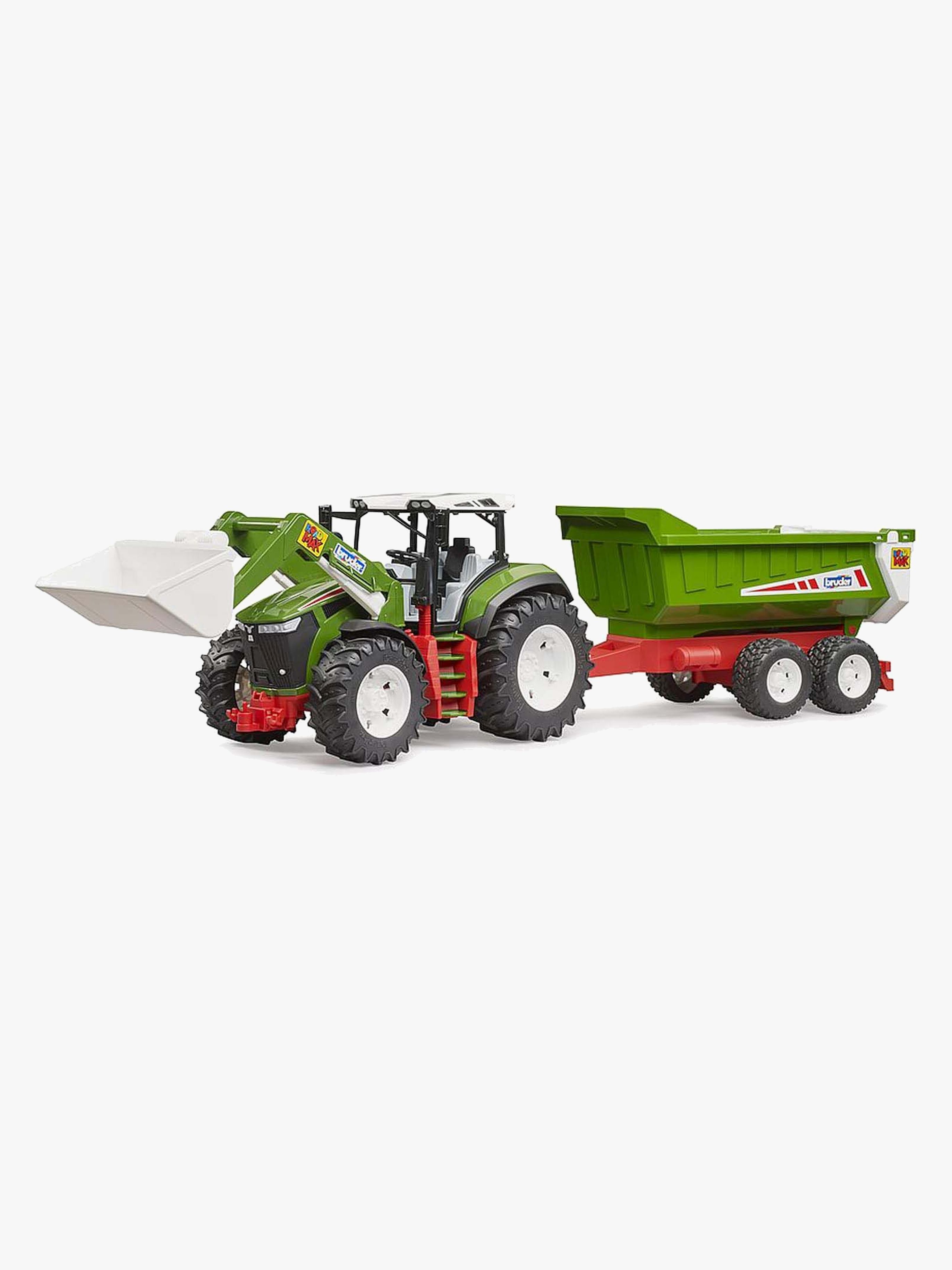 Bruder Roadmax Traktor Med Frontlæsser Og Trailer