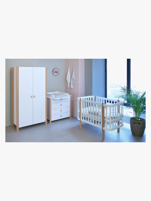 Yappy Kids Étude Garderobe, Hvid/Bøg