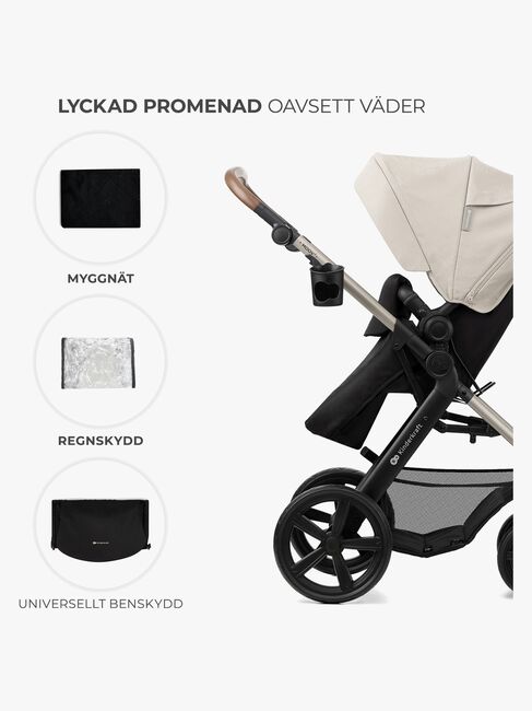 Kinderkraft MOOV 2 3-in-1 Kombivogn, Moonlight Grey