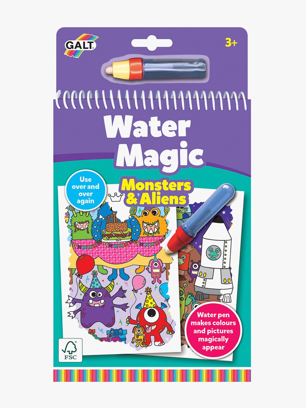 Galt Water Magic Malebog Monstre og Rumvæsner