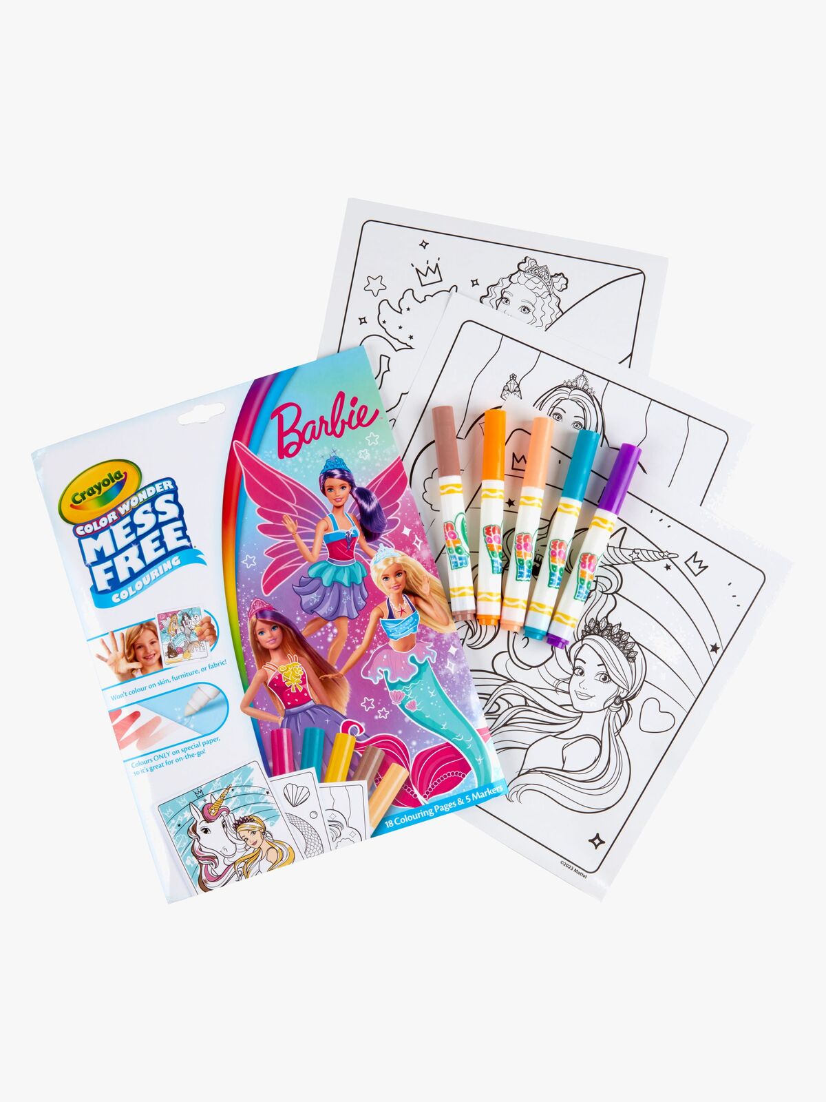 Crayola Barbie Color Wonder Malesæt