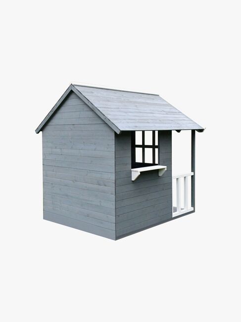 Woodlii Legehus, Grå/Hvid