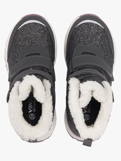 Viking Equip Glitter 2V WP Vinterstøvler, Charcoal/Dusty Pink